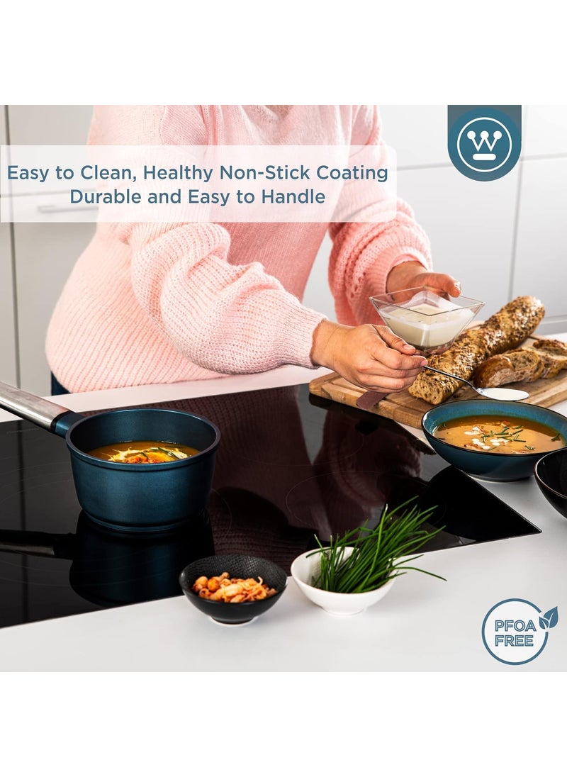 Westinghouse Westinghouse Performance Series WCSP0095N18BL Saucepan 18 cm Milk Pot Small for All Hobs and OvenSafe Cool Touch Stainless Steel Handle Blue  - Image 5