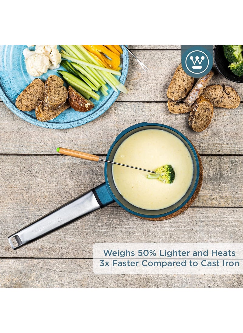 Westinghouse Westinghouse Performance Series WCSP0095N18BL Saucepan 18 cm Milk Pot Small for All Hobs and OvenSafe Cool Touch Stainless Steel Handle Blue  - Image 4