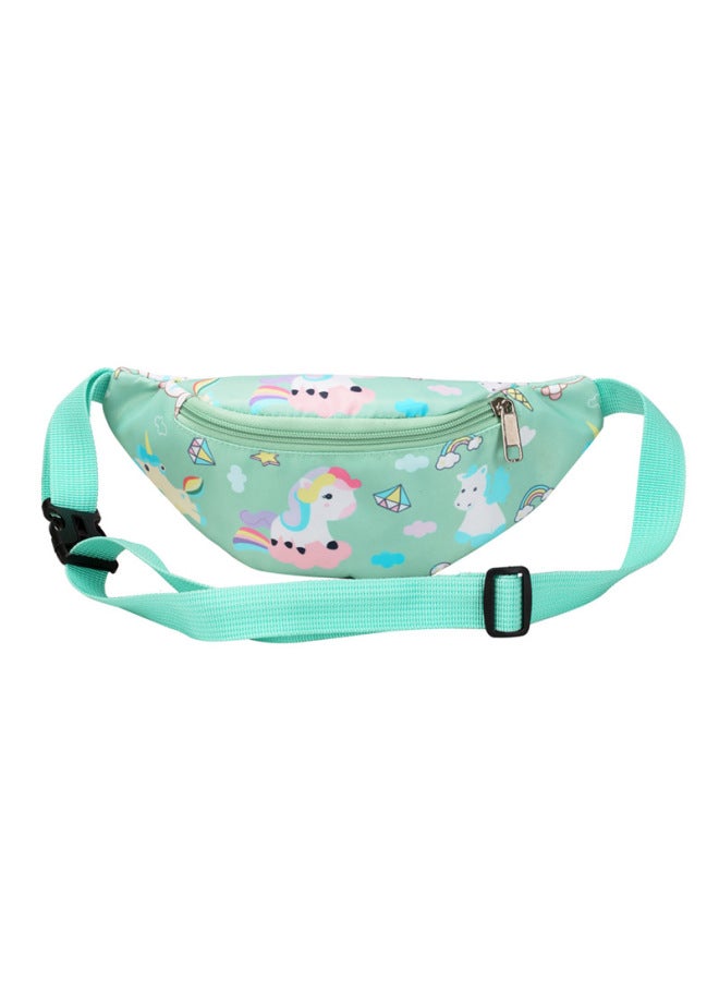 Children's Bag 2022 Baby Graffiti Crossbody Bag Handsome Boys And Girls Chest Bag Cute Little Dinosaur Waist Bag Foreign Trade-Color:pony Green - Image 1
