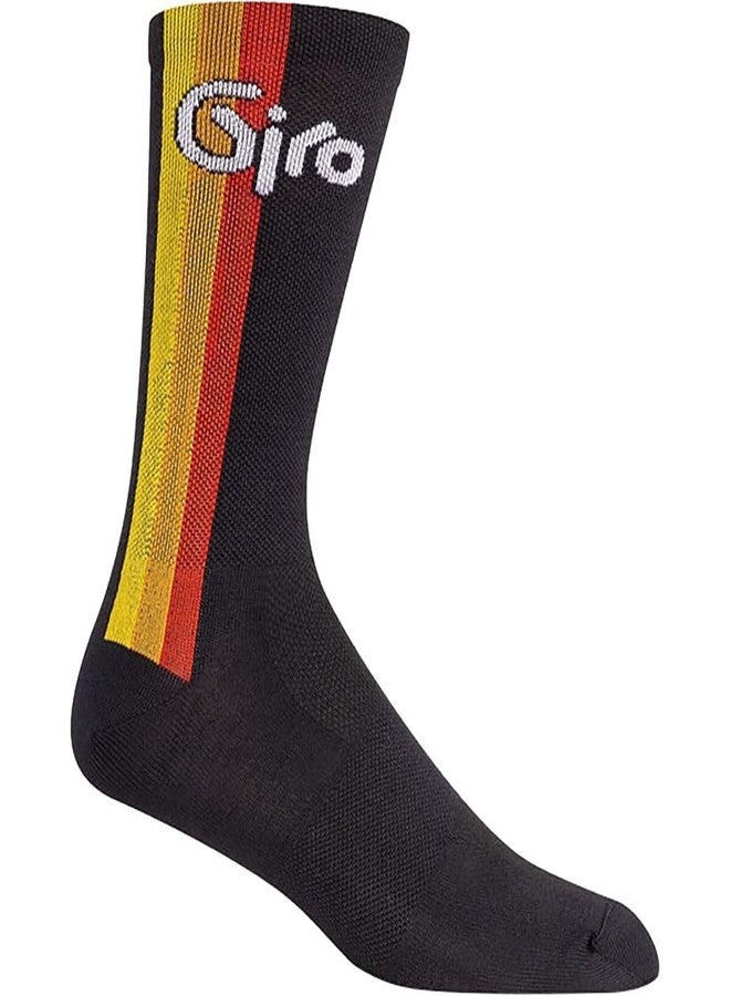 Giro Seasonal Merino Wool Adult Cycling Socks - 85 Black (2024), Small - Image 1