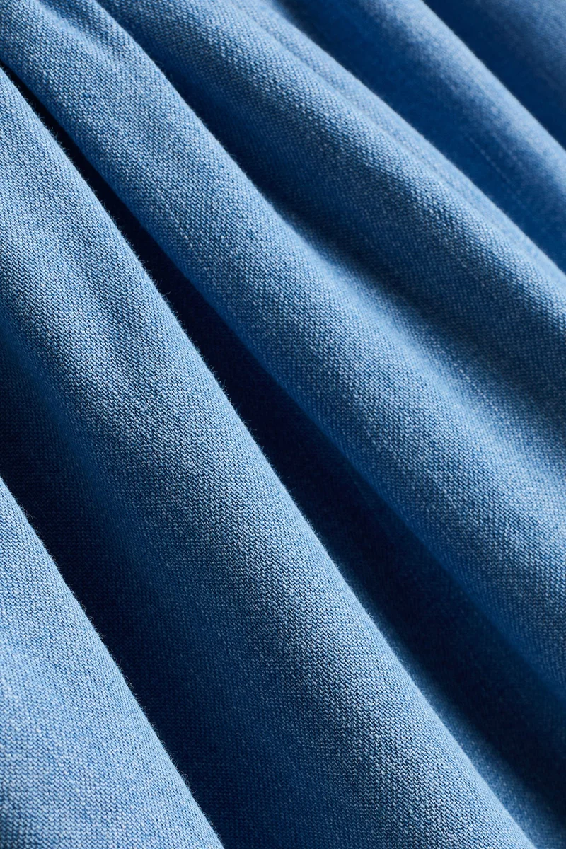 H&M Bow-detail denim dress