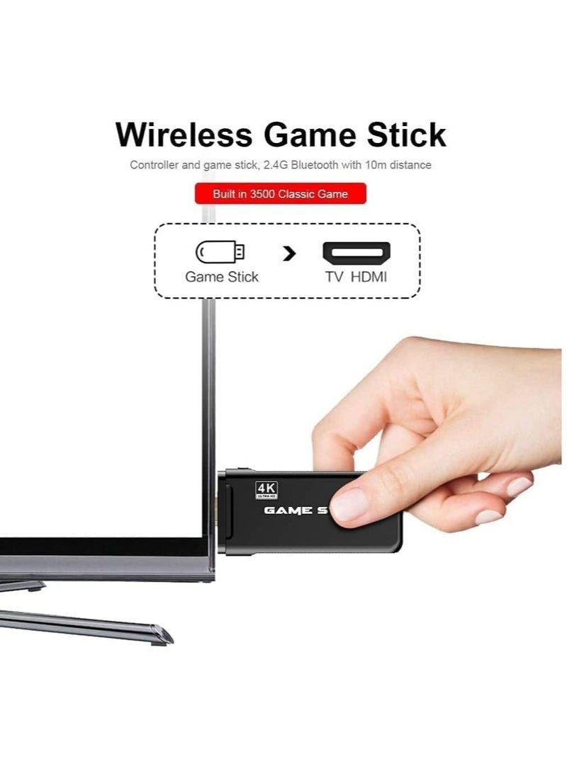 Gravity 4K Games Wireless USB 10000 Console Classic Game Stick Mini Video Game Console 8 Bit Retro Controller HDMI Output Dual Player, Children Present - Image 4