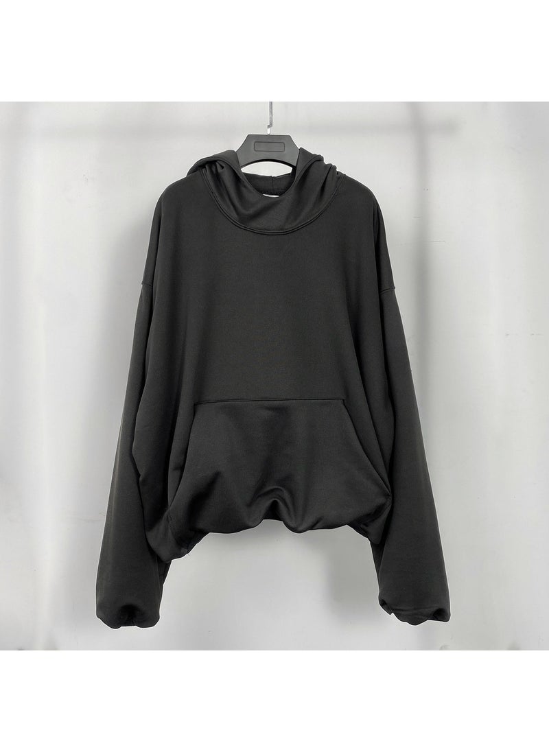 Generic - Kanye-Inspired Double-Layer Hooded Sweatshirt Black (thickened foreign trade) - Image 1