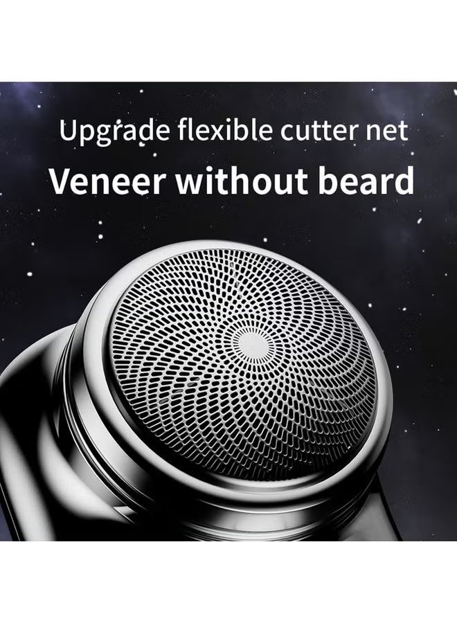 Mini 2023 New Pocket Portable Electric Shaver, Magic USB Rechargeable Travel Razors For Men Shaving Face Silver - Image 4