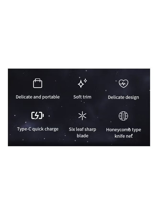 Mini 2023 New Pocket Portable Electric Shaver, Magic USB Rechargeable Travel Razors For Men Shaving Face Silver - Image 3