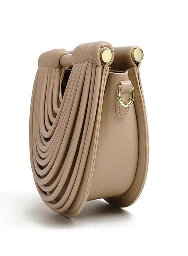 Niction Slouchy PU Leather Cloud Semicircles Bags Women Woven Crossbody Purse Underarm Shoulder Hobo Bag Top Handle Tote Handbag 2025 - Image 5