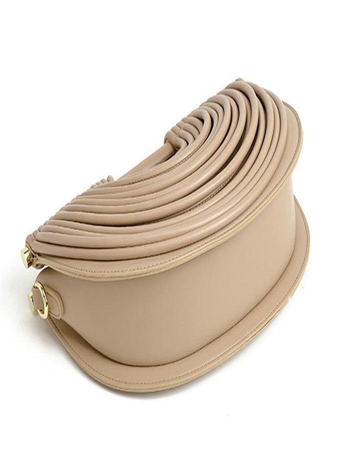 Niction Slouchy PU Leather Cloud Semicircles Bags Women Woven Crossbody Purse Underarm Shoulder Hobo Bag Top Handle Tote Handbag 2025 - Image 4