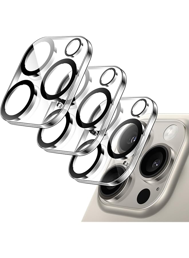 Jetech Camera Lens Protector For Iphone 16 Pro 6.3 Inch And Iphone 16 Pro Max 6.9 Inch 9H Tempered Glass Anti Scratch Case Friendly Does Not Affect Night Shots Hd Clear 3 Pack - Image 1
