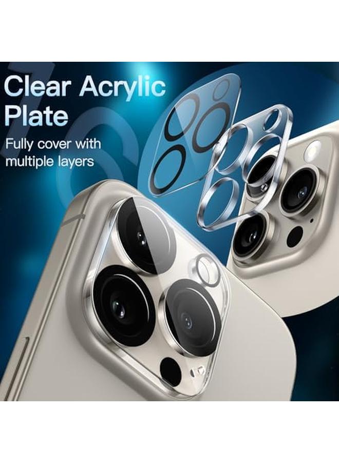 Jetech Camera Lens Protector For Iphone 16 Pro 6.3 Inch And Iphone 16 Pro Max 6.9 Inch 9H Tempered Glass Anti Scratch Case Friendly Does Not Affect Night Shots Hd Clear 3 Pack - Image 3