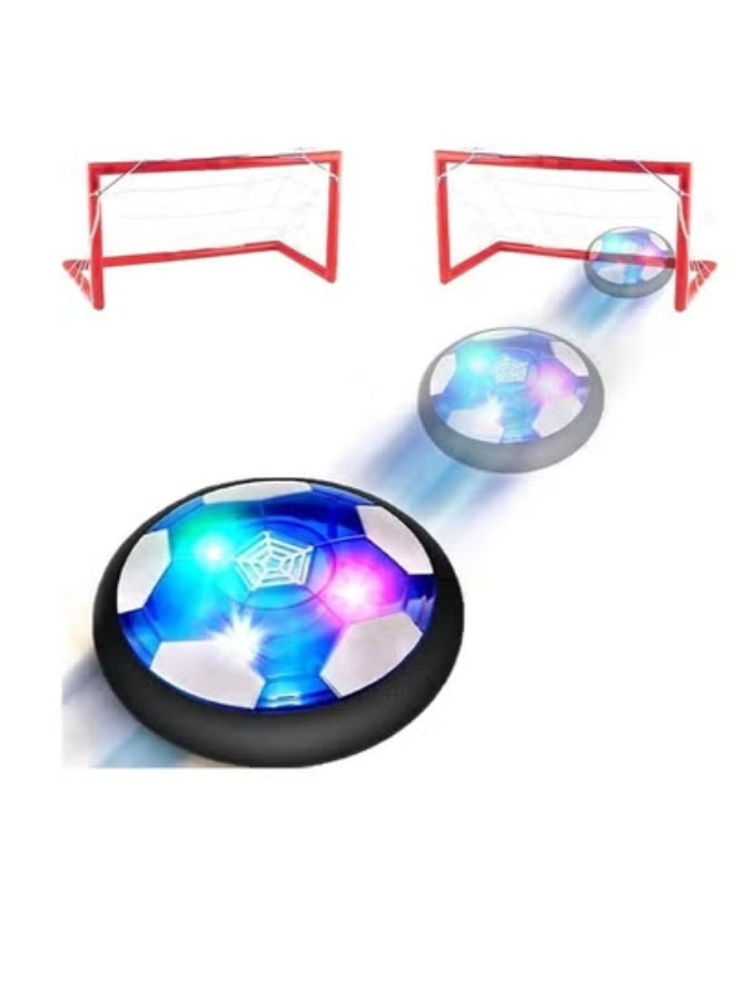 Kids Inflatable Soccer Ball Set With 2 Goals And Indoor Led Light For 2, 3, 4, 5, 6, 7, 8 Year Olds - Image 1