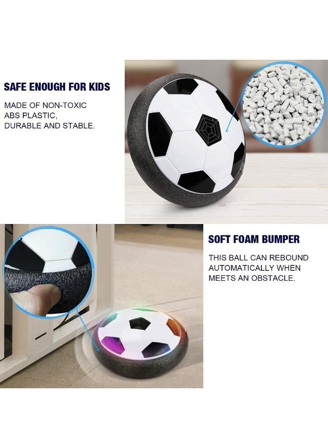 Kids Inflatable Soccer Ball Set With 2 Goals And Indoor Led Light For 2, 3, 4, 5, 6, 7, 8 Year Olds - Image 2