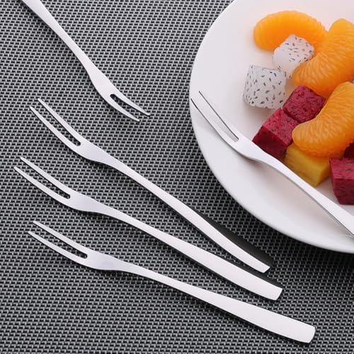 Begale 12-Piece Bistro Appetizer Cocktail and Fruit Forks, 2-Prong Forks, 5.4-INCH - Image 3