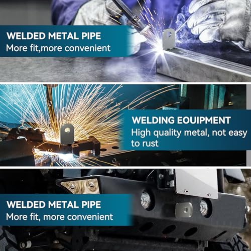 Dabolang 12 Pcs Weld on Tabs with Holes, Weld on Steel Gussets, Weld on Shock Mounts, Weld on Zip Tie Tab, Weld on Light Tabs, 1" x 1.5" Square Steel Gussets for Welding- 0.2" Thick - Image 4