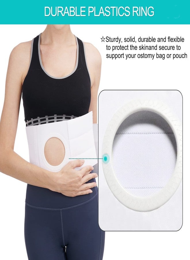 TANDCF Medical Ostomy Belt Ostomy Hernia Support Belt Abdominal Binder Brace Abdomen Band Stoma Support for Colostomy Patients To Prevent Parastomal Hernia Stoma Opening- Men Or Women- Size S - Image 4