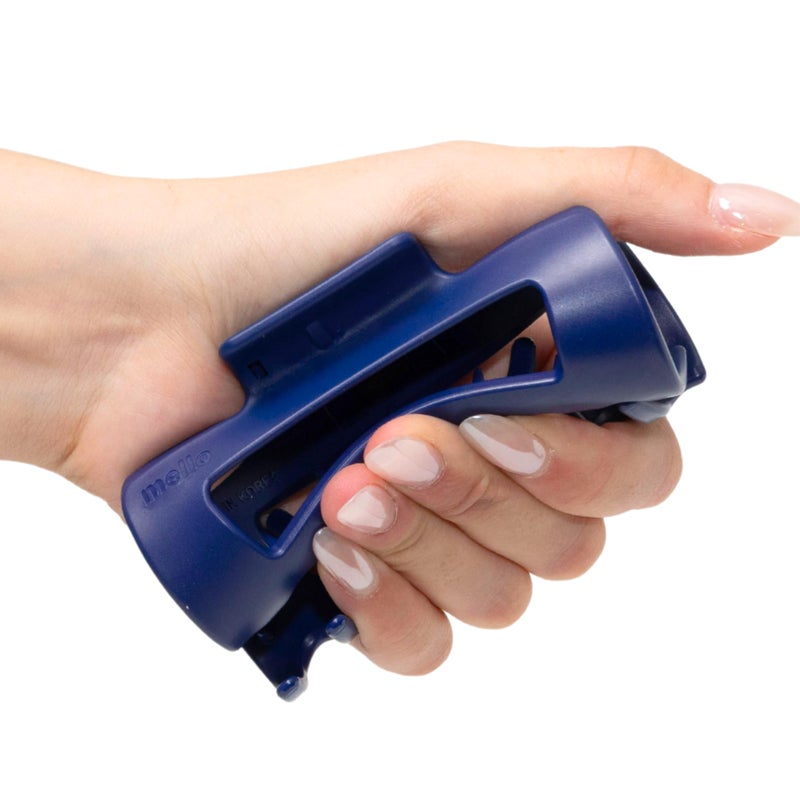 Mello The Original Mello Hair Claw Clip Squishy Claw Clip Made in Korea Patent Pending 30021976 (Blue, Medium) - Image 1