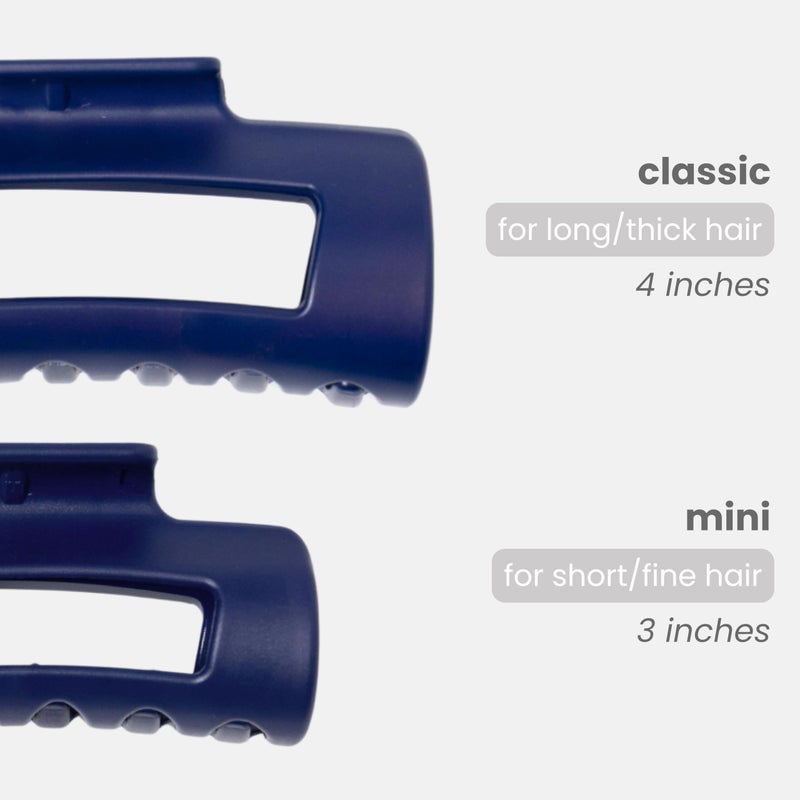 Mello The Original Mello Hair Claw Clip Squishy Claw Clip Made in Korea Patent Pending 30021976 (Blue, Medium) - Image 2