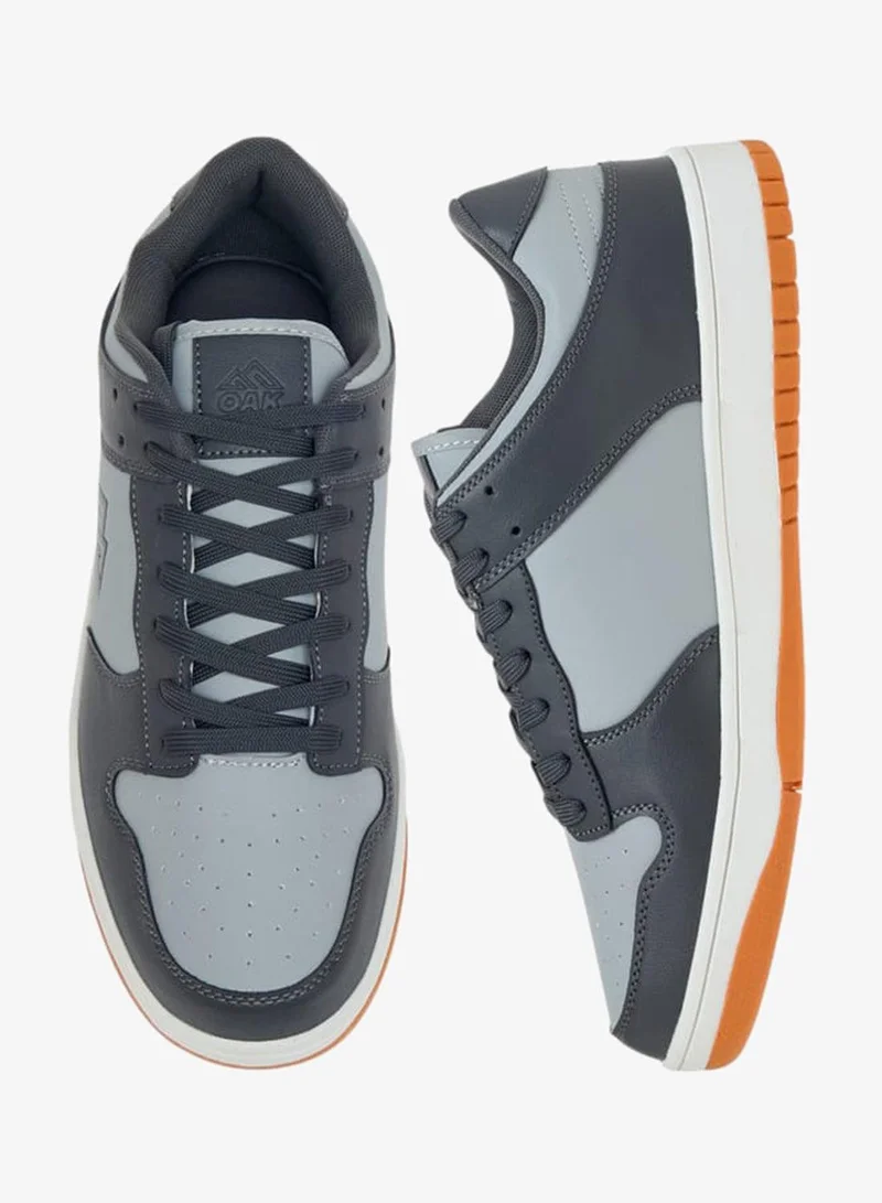 Oaklan by Shoexpress  Men Logo Lace-Up Sneakers for Men | Best Price UAE