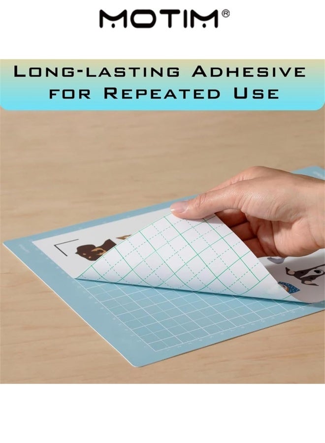 Motim 4pcs Replacement Cutting Mat for Cricut Maker/Explore Air 2/ Air/One 12x12 Inch Multiple Adhesive Sticky Quilting Cricket Cutting Mats for Cricut - Image 2