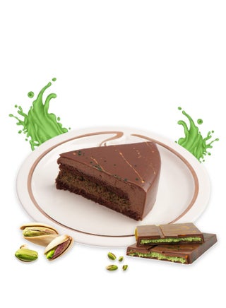 Big Daddy Viral Pistachio Kunafa Chocolate Mousse Cake Slice