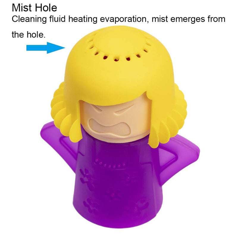 Aivwis Angry Mom Microwave Cleaner  Mad Mama Microwave Steam Cleaner  Just Add Vinegar And Water  Easily Cleans The Crud In Minutes (Purple) - Image 3