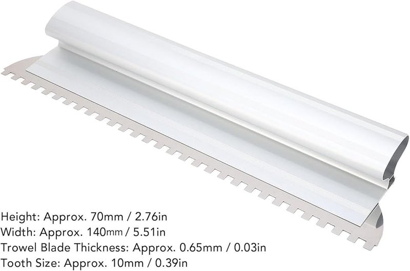 24 Inch Square Notch Trowel For Large Tile Cement Concrete Masonry Installation - Image 2