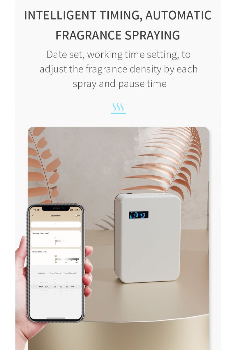 Y&D Bluetooth Smart Scent Air Machine waterless Scent Diffuser Smart Cold Air Technology for Usage in Homes Hotels SPAs and Offices (White)  - Image 3