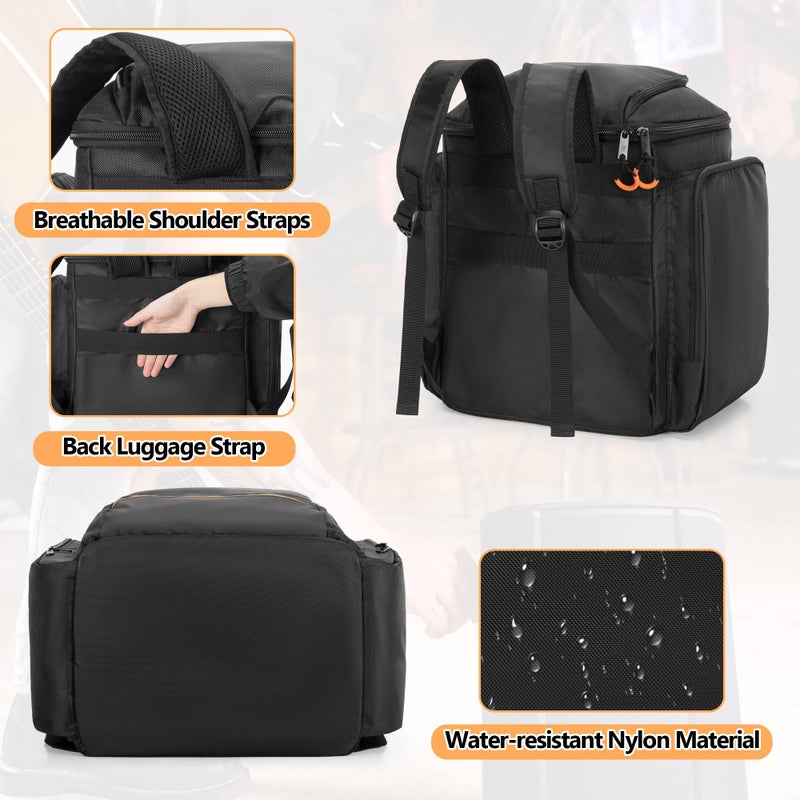 CURMIO Travel Carrying Case Backpack Compatible with Bose S1 Pro/ S1 Pro+ Portable Bluetooth Speaker, Bluetooth Speaker Bag with Shoulder Straps for Microphone, Charger, Cable (Patent Pending) - Image 4