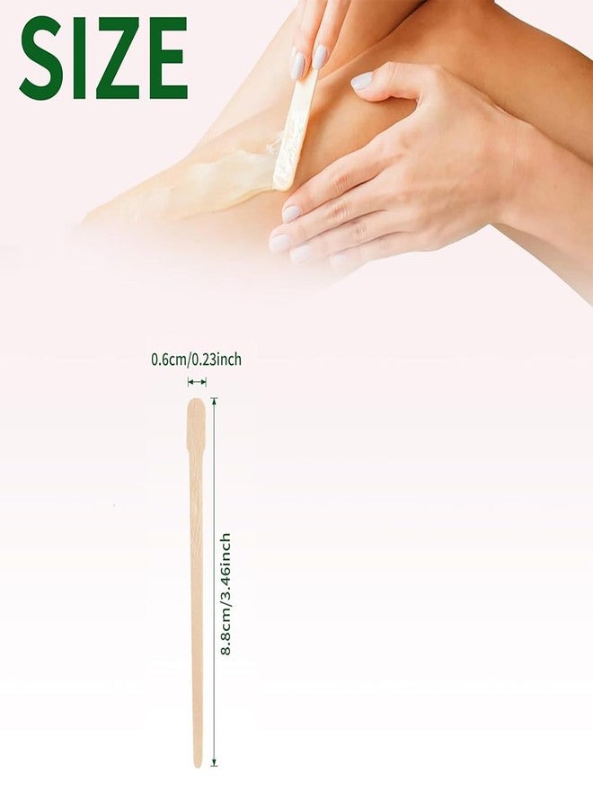 RupeeRise 200 Pcs Wax Sticks, Waxing Stick Applicator for Eyebrow, Facial,Hair Removal, Wooden Wax Spatula for Beauty and DIY Waxing - Image 2