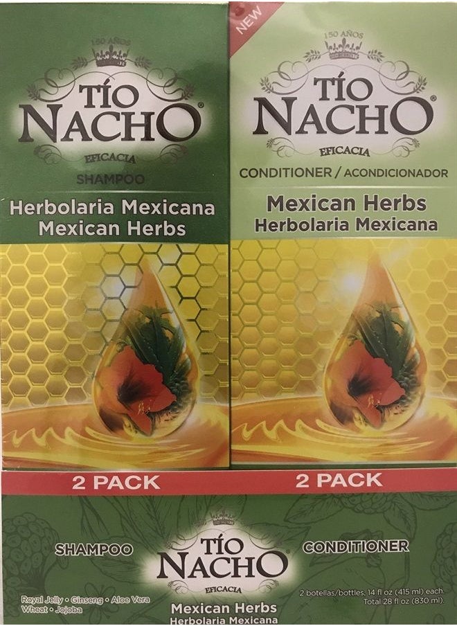 Tio Nacho TIO NACHO Mexican Herbs Shampoo and Conditioner, Twin Pack (2 Pack 14 fl. oz. Each)  - Image 1
