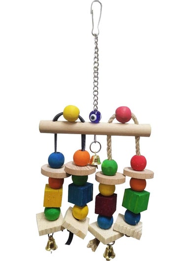 Rotipet Bird Toy Parrot String Leather Pendulum 
