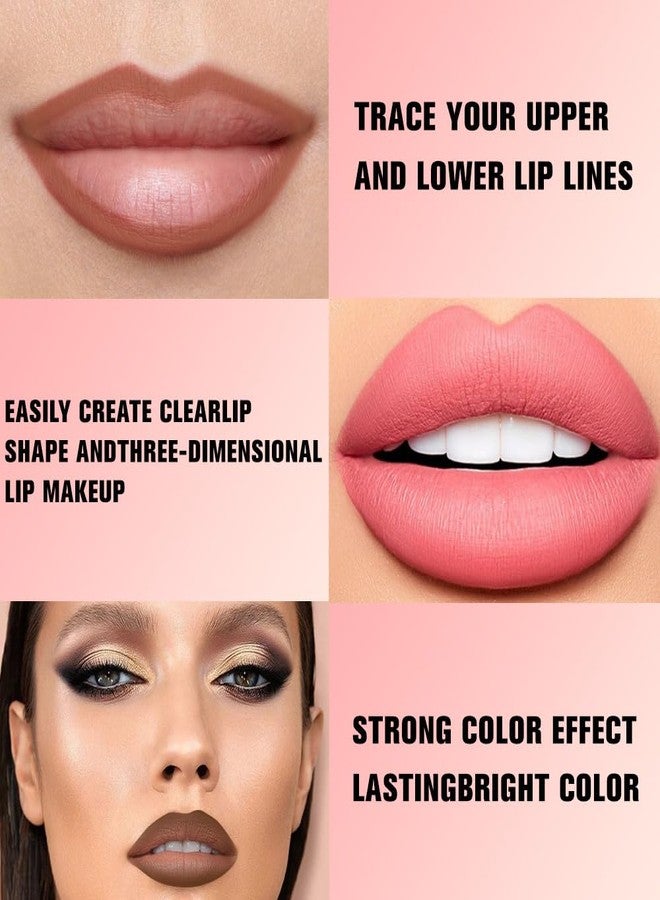 Hxssll 12Pcs Matte Lipstick Crayon Lip Liner pencil Set, Creamy & Hydrating Matte Lip Pencil, Smudge-Proof, Long-Wear Waterproof Lipstick Liner to Create Perfect Lip Makeup (12pcs) Set #02 - Image 4