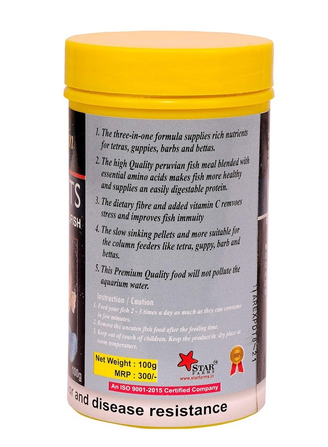 Star Farms Red Fin Micro Bits & Micro Pallete Feed for Tetra, Guppy, Barb, Betta and All Small Fish 100g by Jhenver (Micro Bits) - Image 3