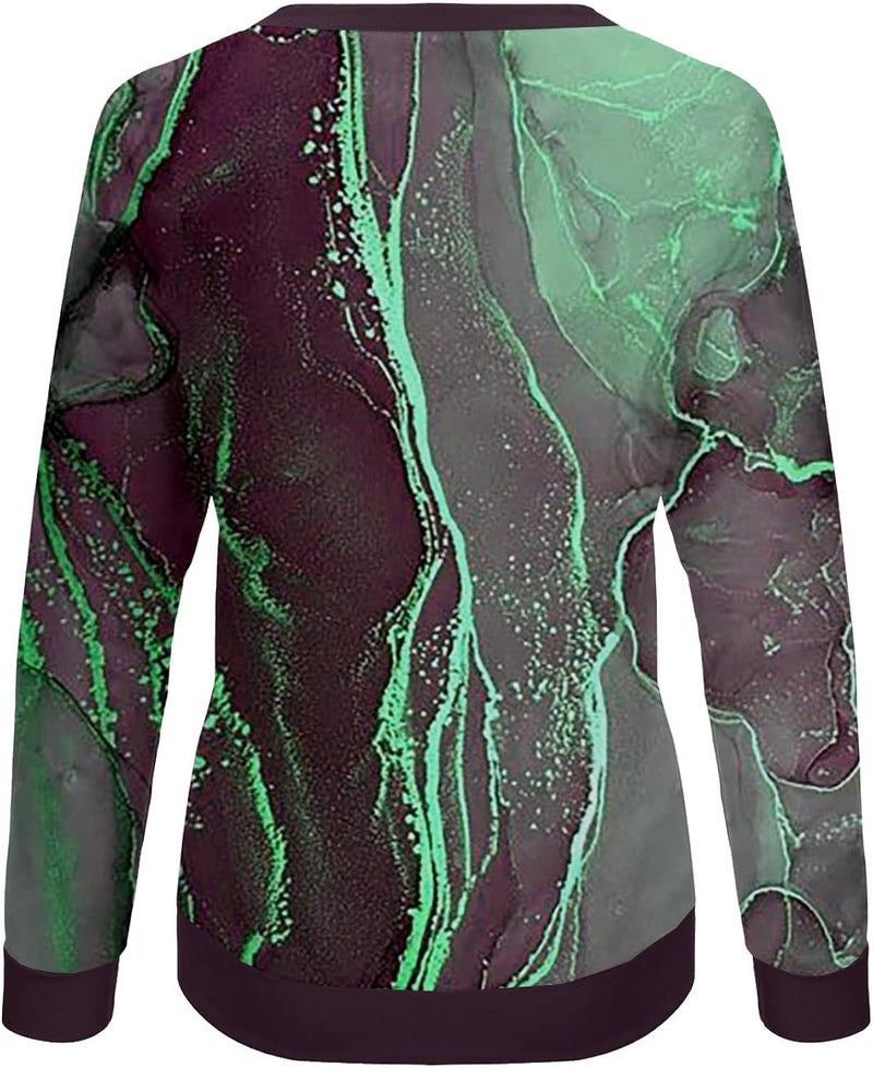 cheekyglo Long Sleeve Sweatshirt for Women Casual Graphic Print Workout Pullover Blouse Comfy Relaxed Fit Fall Warm Coat Tops - Image 3