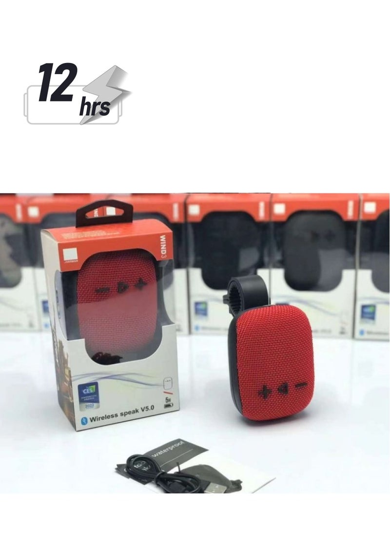 Tribit - New Portable Wireless Bluetooth Speaker A8 Waterproof Fabric Subwoofer for Outdoor Use, Ideal for Bicycles and Small Spaces - Image 1