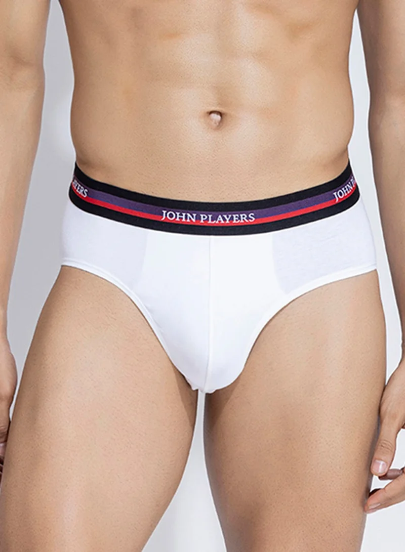 جون بلاير John Players Pack of 2 Classic Cotton Briefs in White