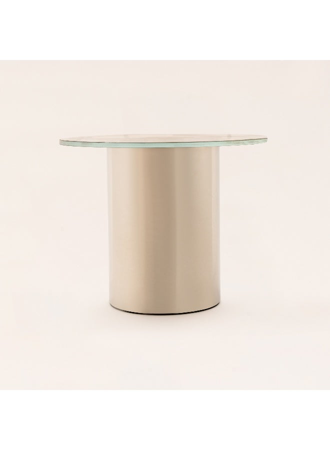 La Mesa حامل كعكة زجاجي من أولفا بالذهب والفضة 58*52*29 سم - Image 3