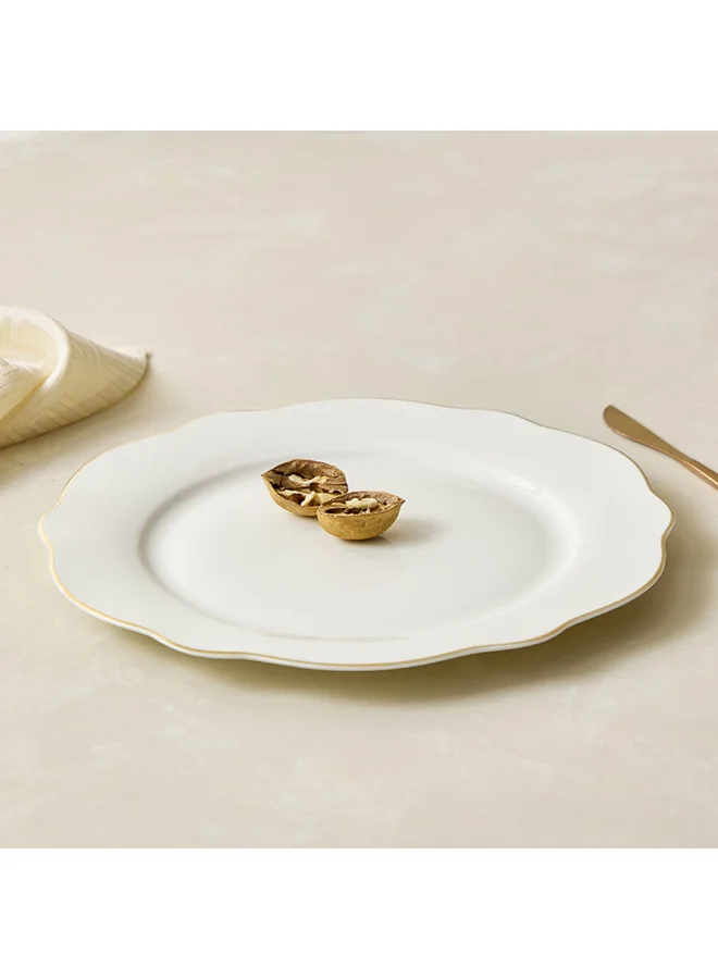 Home Box Ivory Dinner Plate 27 x 2 x 27 cm