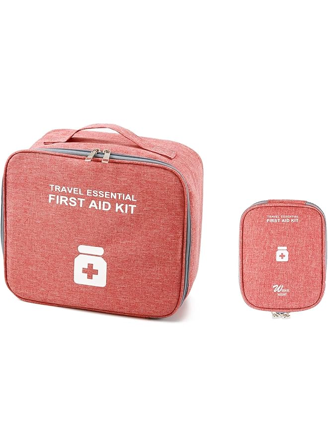 Azonee First Aid Bag First Aid Kit Bag Empty Travel Medicine Bag Medical Supplies Organizer Bag for Home Outdoor Travel Camping Hiking Mini Empty Medical Storage Bag Portable Pouch - Image 1