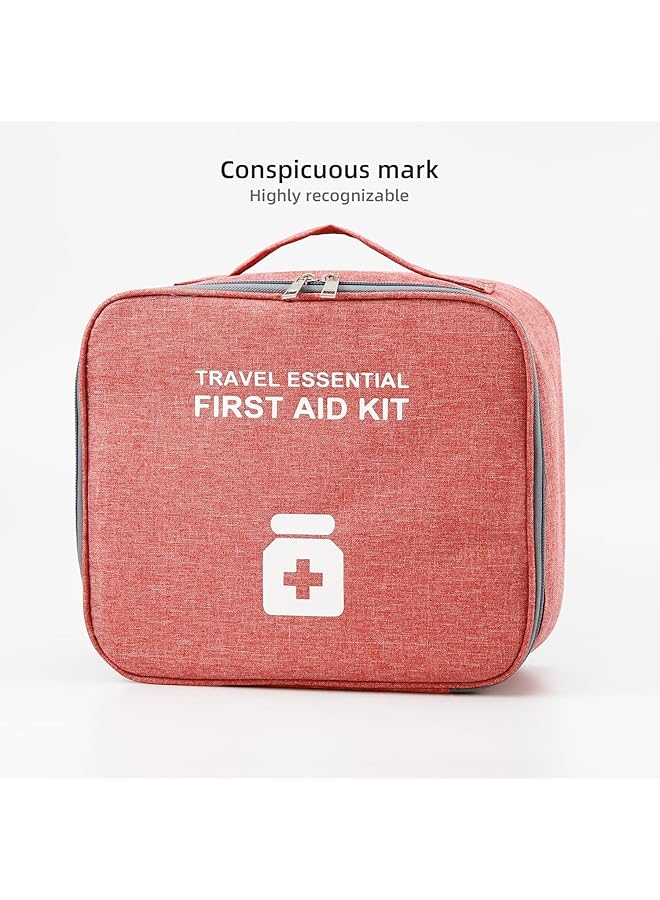Azonee First Aid Bag First Aid Kit Bag Empty Travel Medicine Bag Medical Supplies Organizer Bag for Home Outdoor Travel Camping Hiking Mini Empty Medical Storage Bag Portable Pouch - Image 3