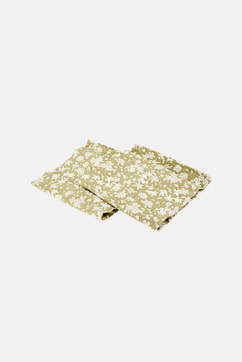Muy Mucho 2 Pack Floral Pattern Napkins, Multicolor