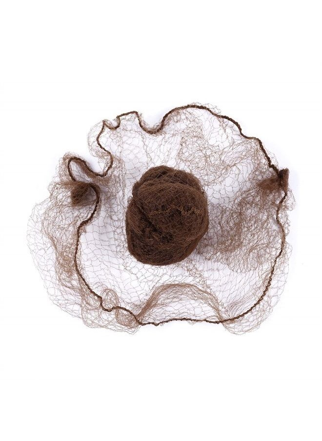 yantaisiyu 100pcs Hairnet Bun Net Invisible Hair Net Elastic Mesh 20inch 50cm (Bulk Packing,Multicolored)  - Image 2