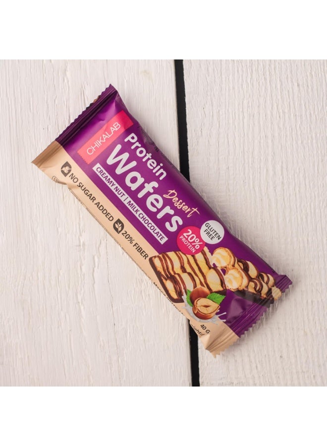 Chikalab Protein Wafers Chocolate Nut Milk Chocolate 40g - Image 3