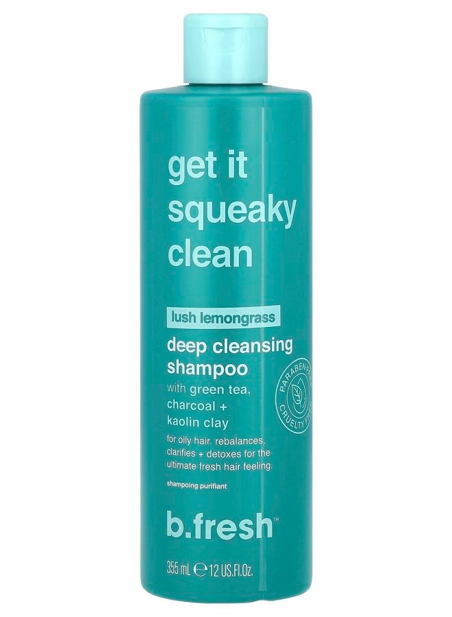 Get It Squeaky Clean Deep Cleansing Shampoo For Oily Hair Lush Lemongrass 12 fl oz (355 ml)