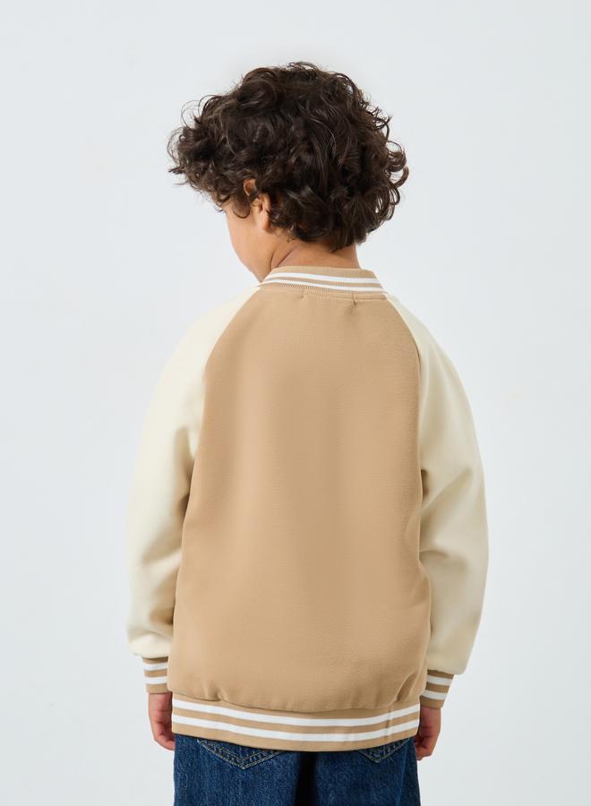 ستايلي جاكيت بومبر بنمط كُتل الألوان - Image 5