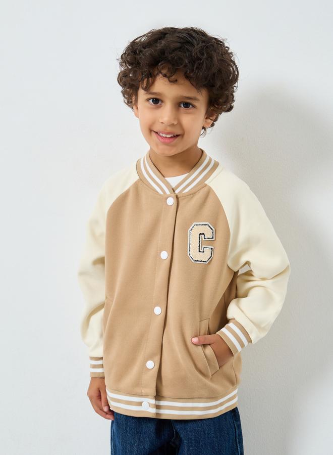 ستايلي جاكيت بومبر بنمط كُتل الألوان - Image 2