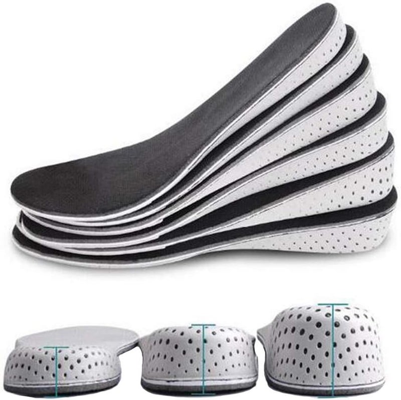 1 Pair Height Increase Shoes Insole Breathable Memory Foam Height Increase Insole Invisible Increased Heel Lift Shoe Insoles for Women Men - 3.3cm