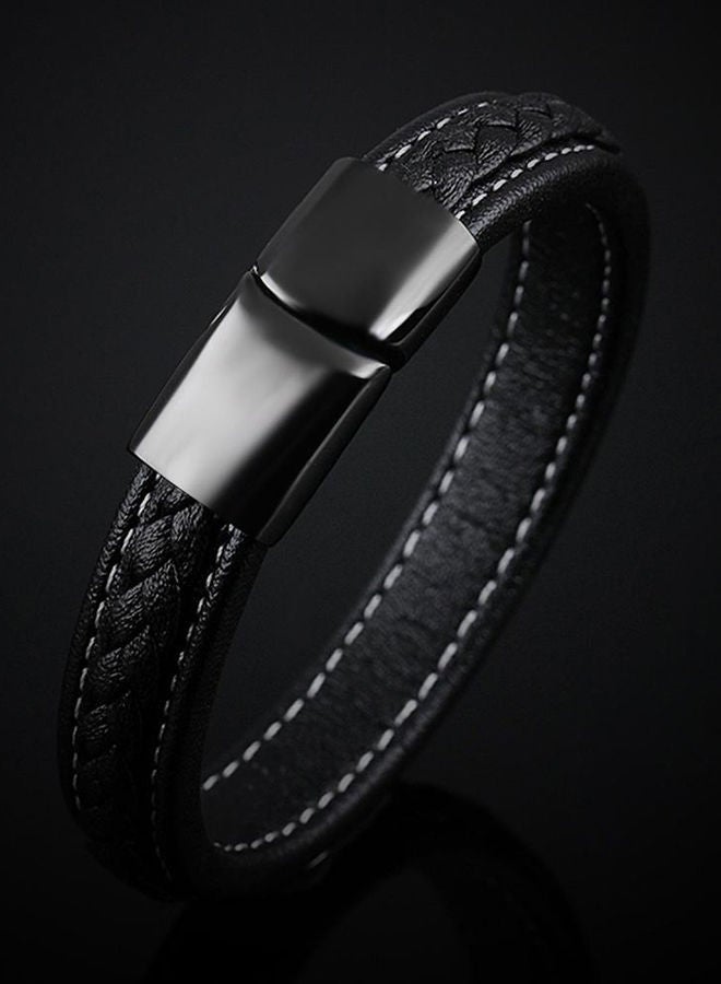 Leather Strap Bracelet - Image 2