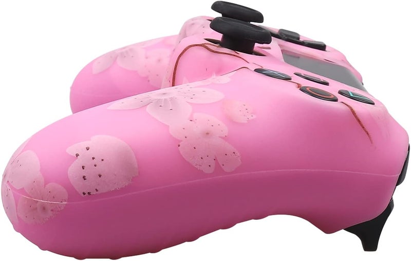RALAN Pink Controller Skins for PS4, Silicone Controller Cover Skin Protector Compatible with PS4 Slim/PS4 Pro Controller (Pink Pro Thumb Grip x 6,Skull Cap Grip x 2)(Camouflage Pink+White Pink - Image 4