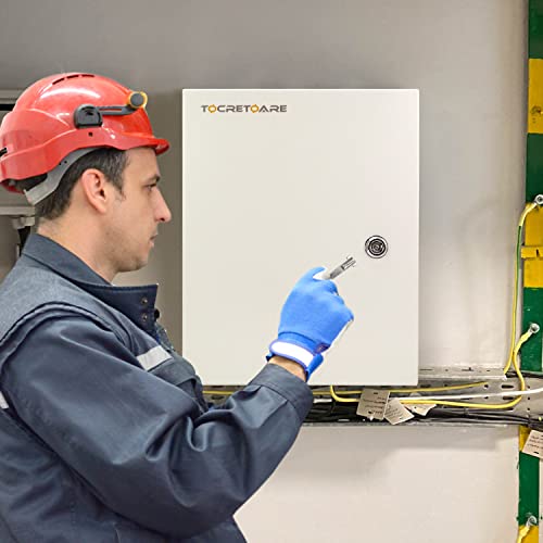 Tocretoare Outdoor Electrical Box, Steel Junction Box 16 x 12 x 8'', NEMA 4X Electrical Enclosure Box IP66 Waterproof & Dustproof, Universal Electrical Project Box with Lock & Mounting Plate - Image 3