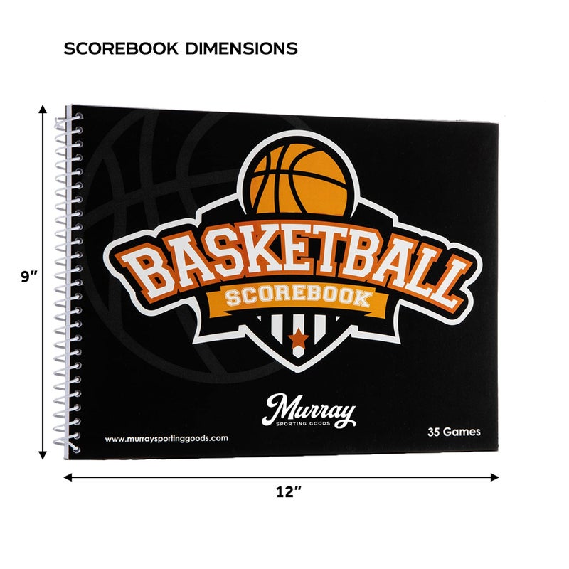 Murray Sporting Goods Basketball Scorebook - 35 Games Score Book Side by Side Score Keeping Book for Stats | Basketball Stat Tracking Book - High School, Middle School, Little League for Scorekeepers - Image 4